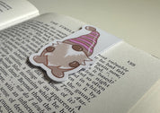 Gnome Pink Magnetic Bookmark