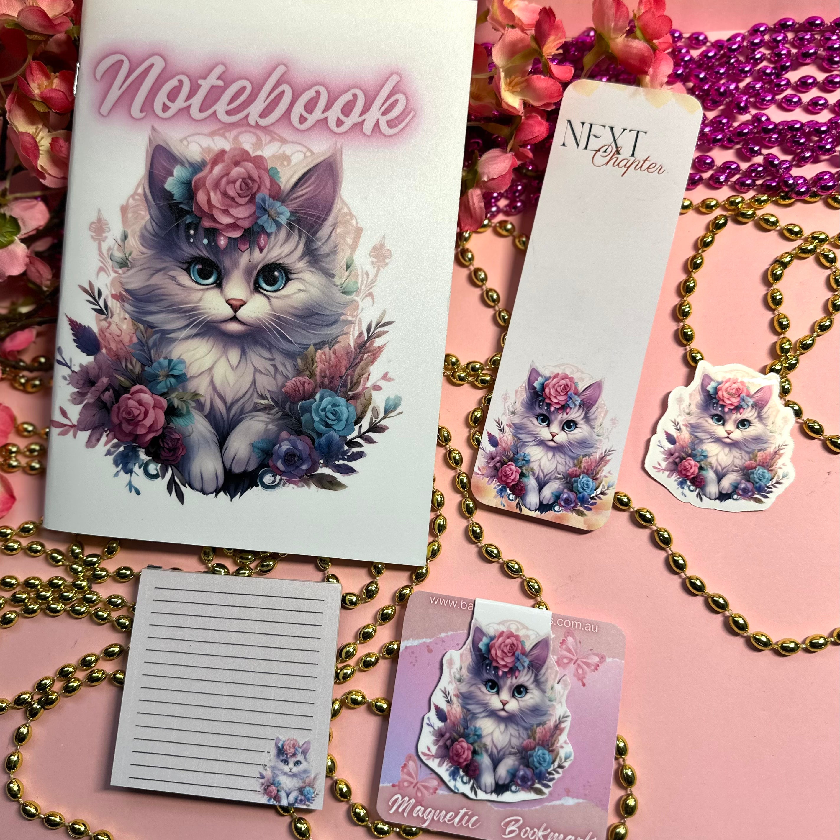 Limited Edition Mystic Flower Cat Stationery Pack My Store