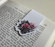 Pink Skull Hand Magnetic Bookmark