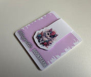 Mystic Floral Cat Magnetic Bookmark