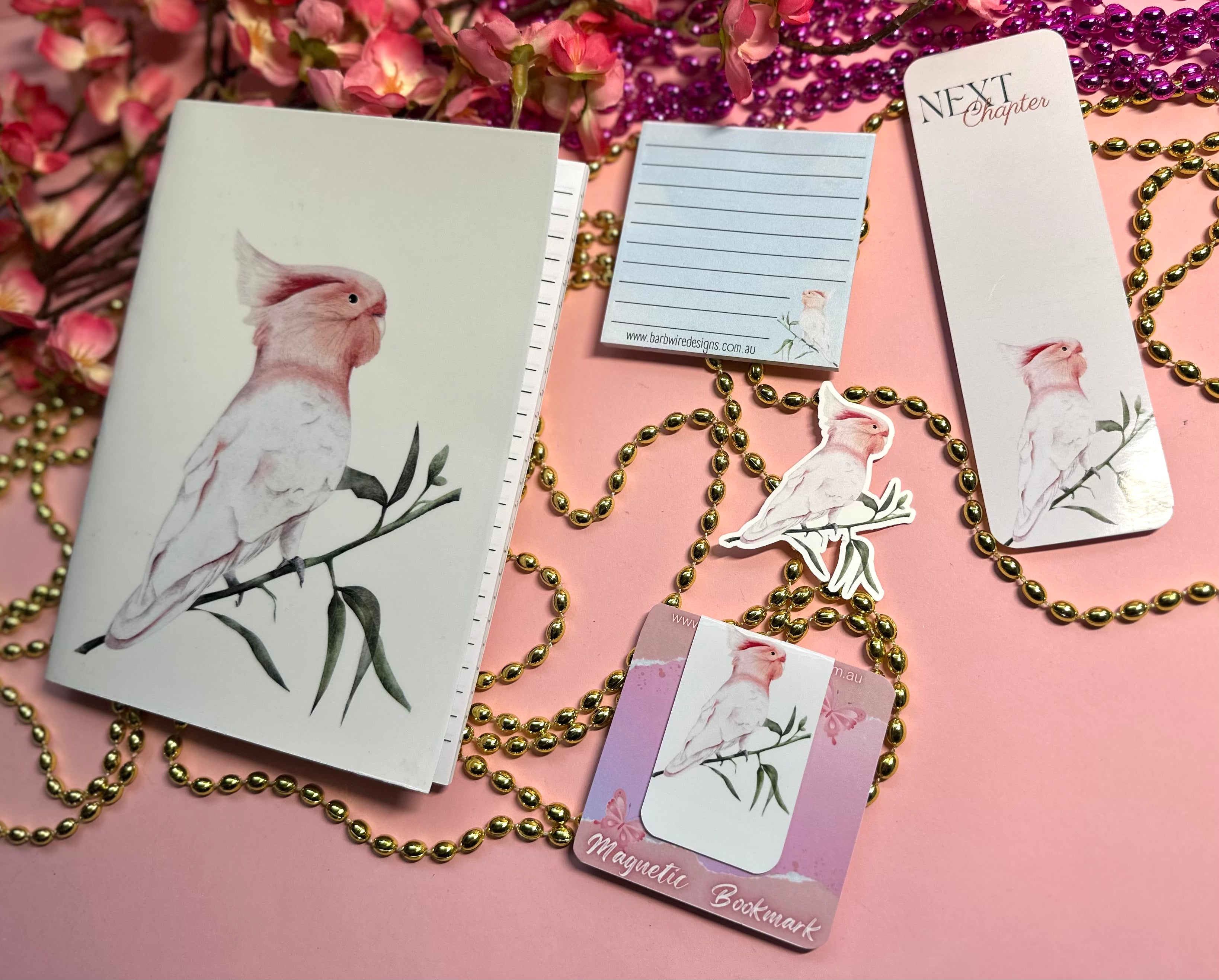 Limited Edition Pink Cockatoo Stationery Pack My Store