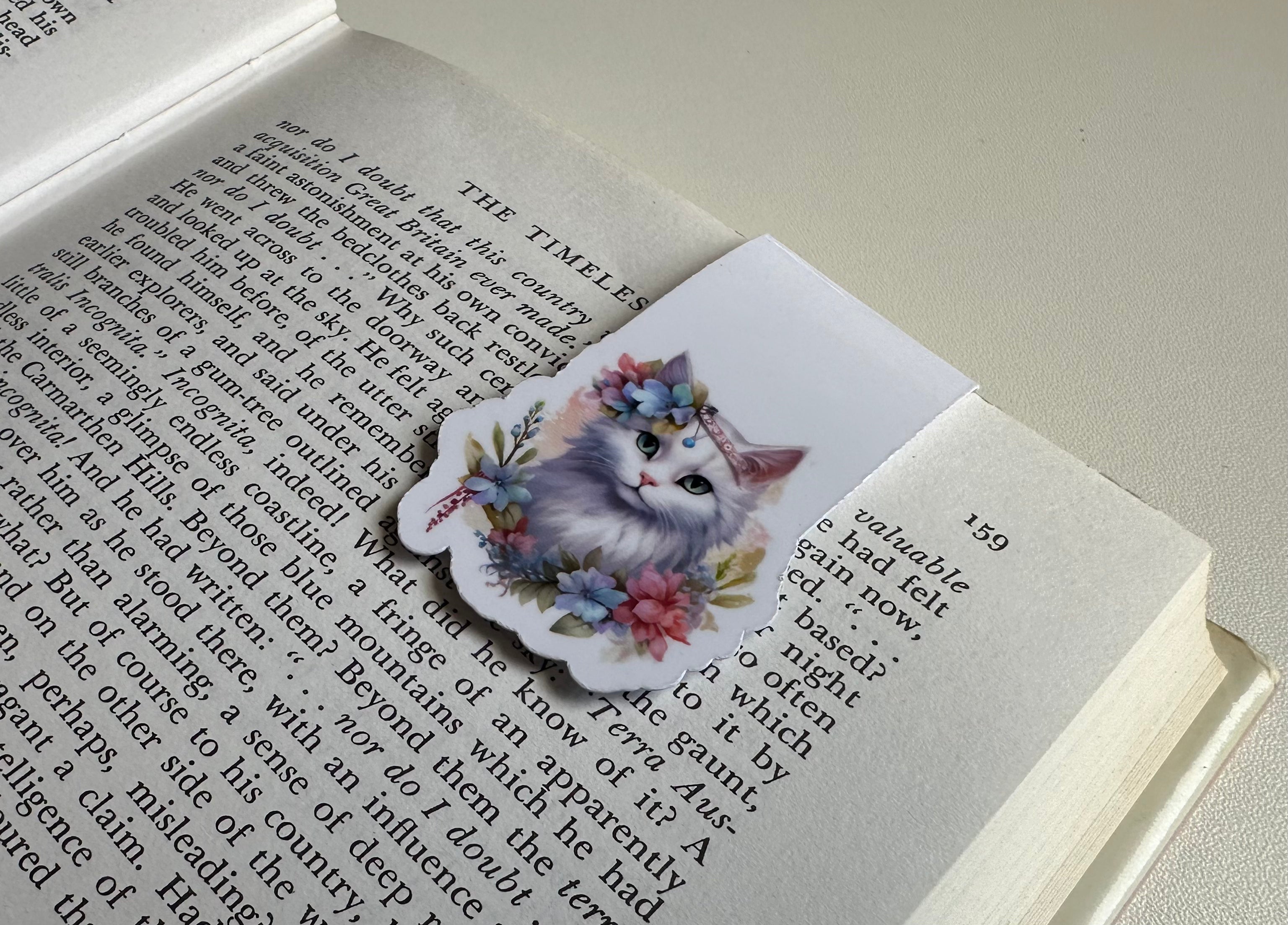 Mystic Jewel Cat Magnetic Bookmark