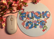 Swear Word Mouse Mat Barb Wire Designs