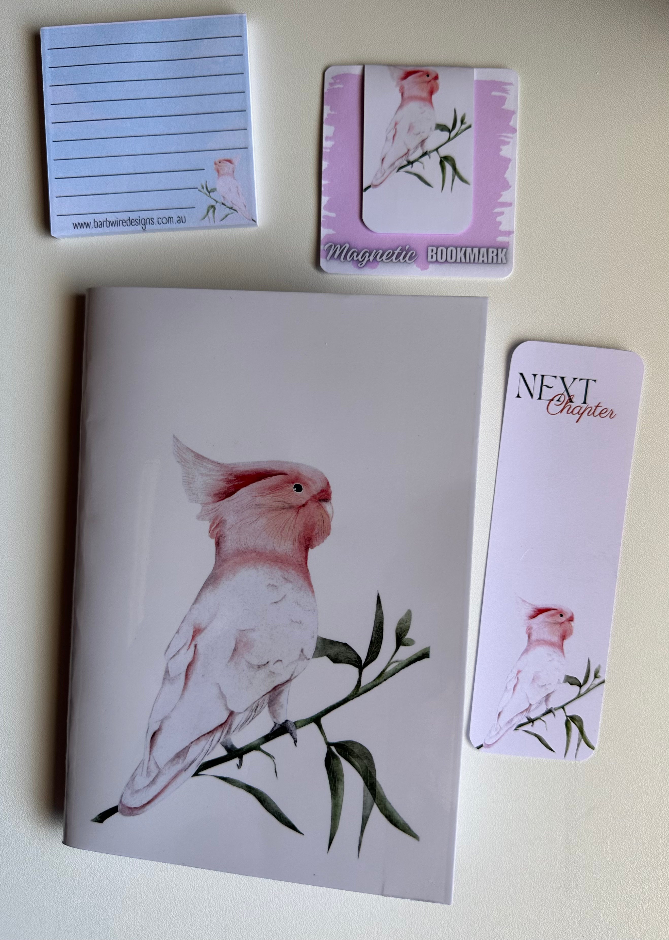 Limited Edition Pink Cockatoo Stationery Pack
