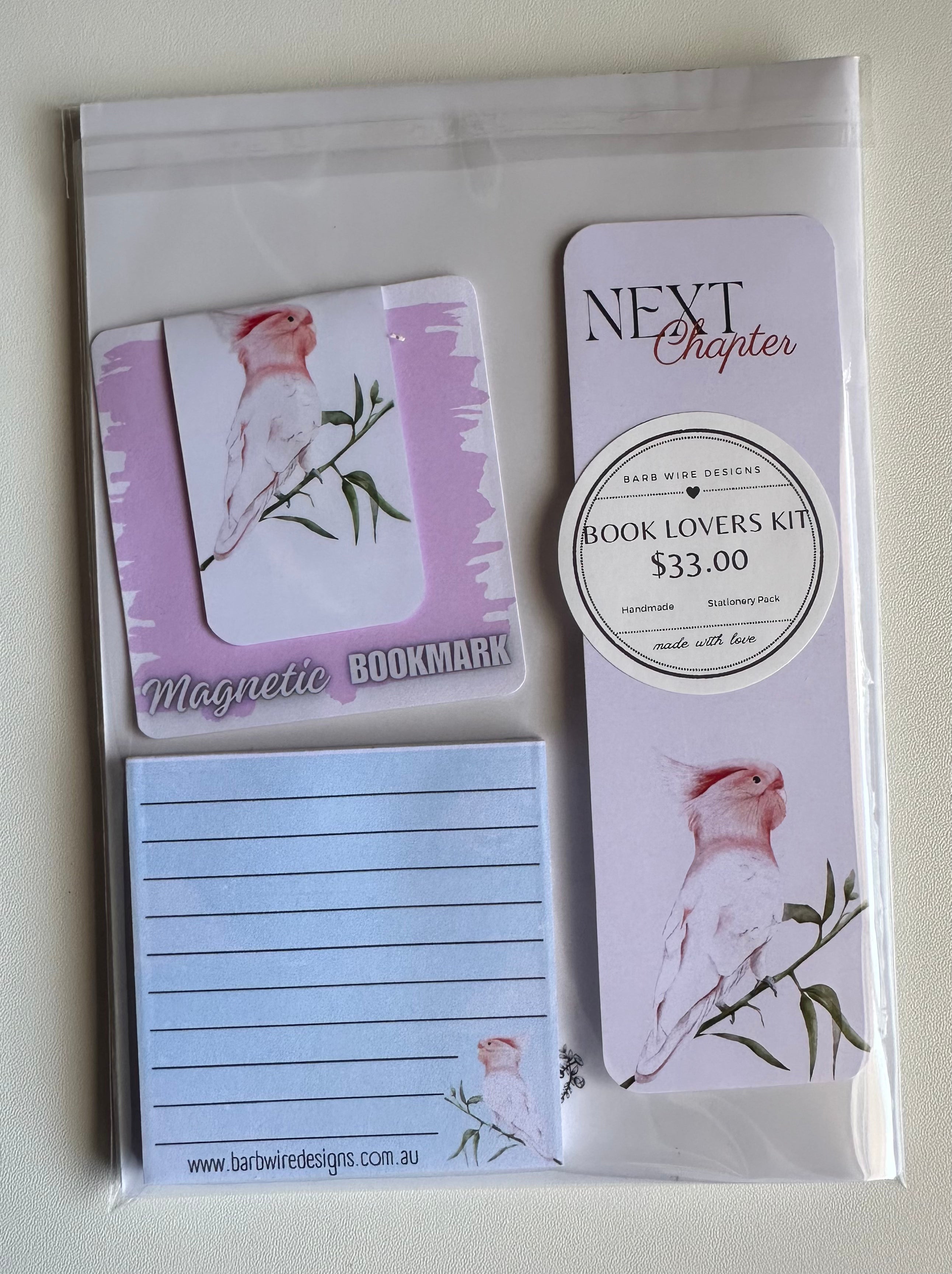 Limited Edition Pink Cockatoo Stationery Pack