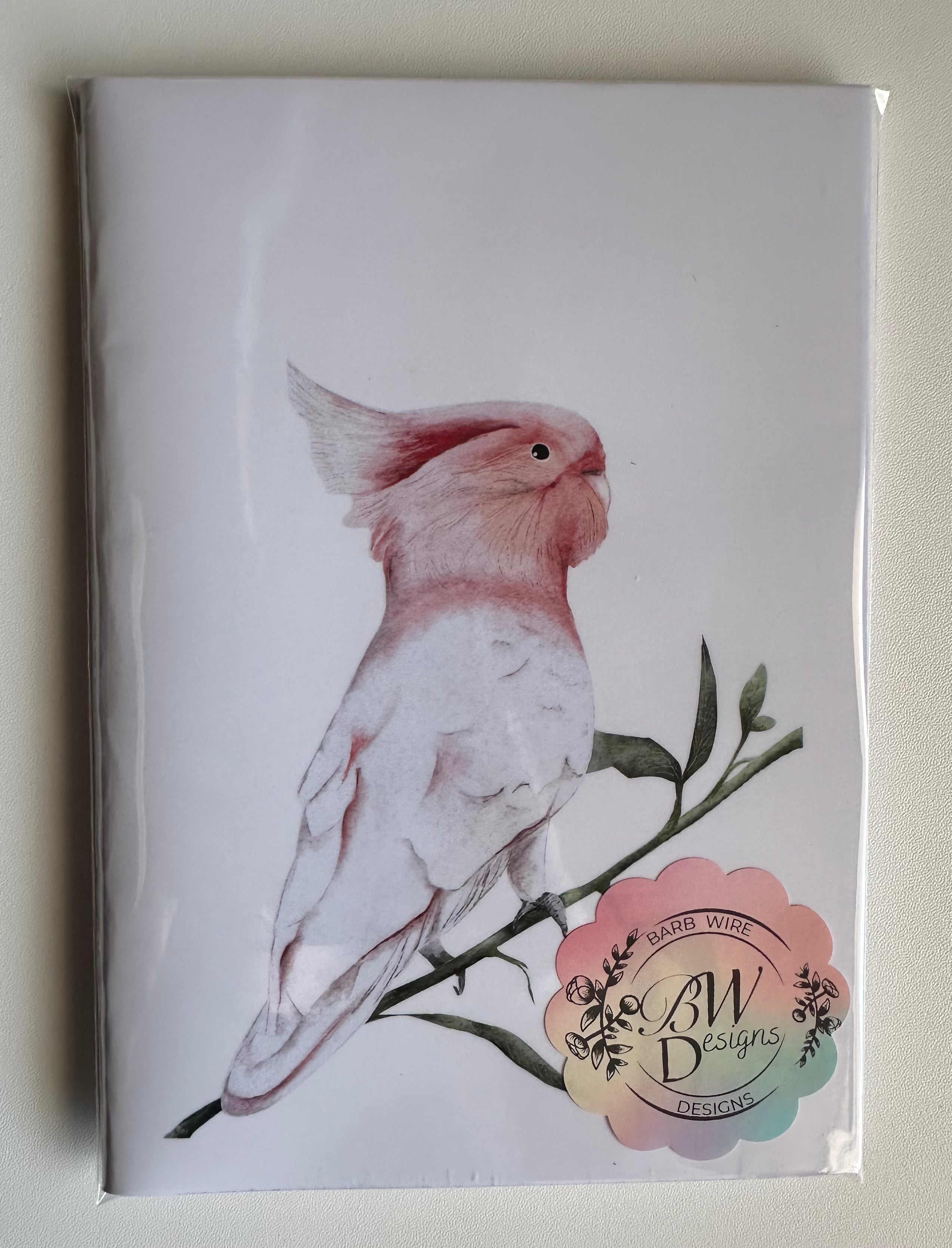 Limited Edition Pink Cockatoo Stationery Pack