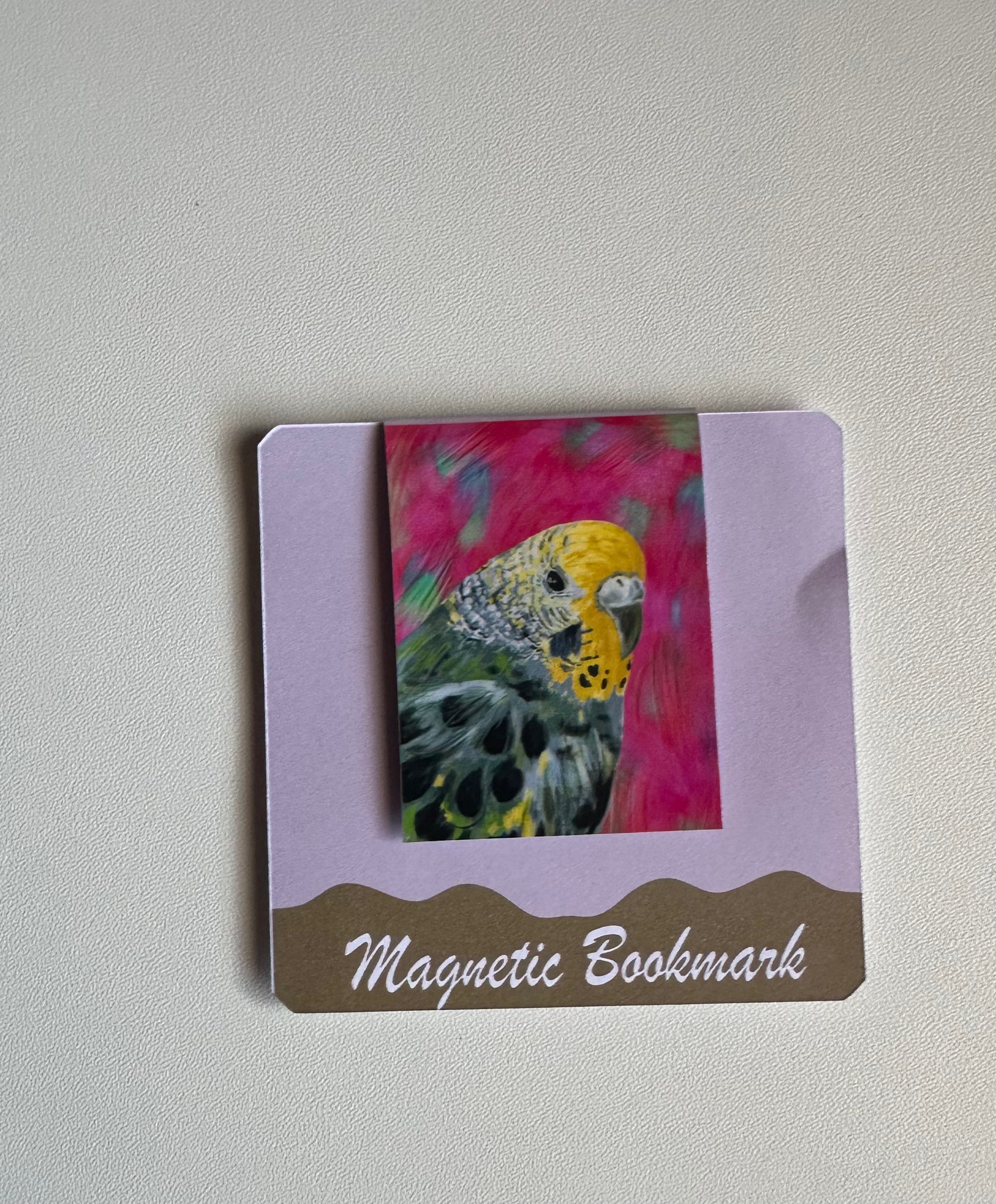 Budgie Magnetic Bookmark