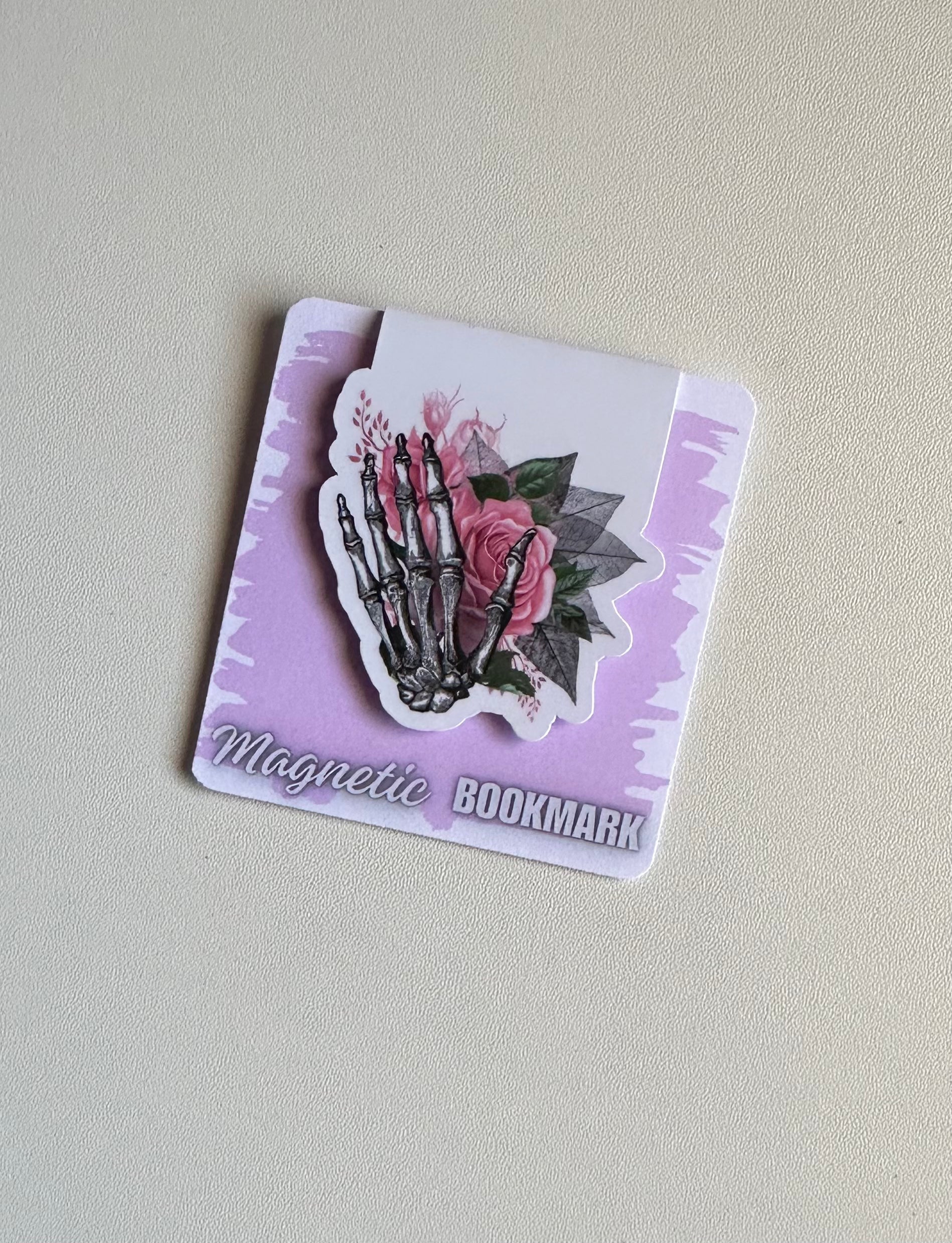 Limited Edition Pink Rose Skeleton Hand Stationery Pack