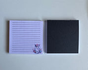 Mystic Floral Cat Memo Pad