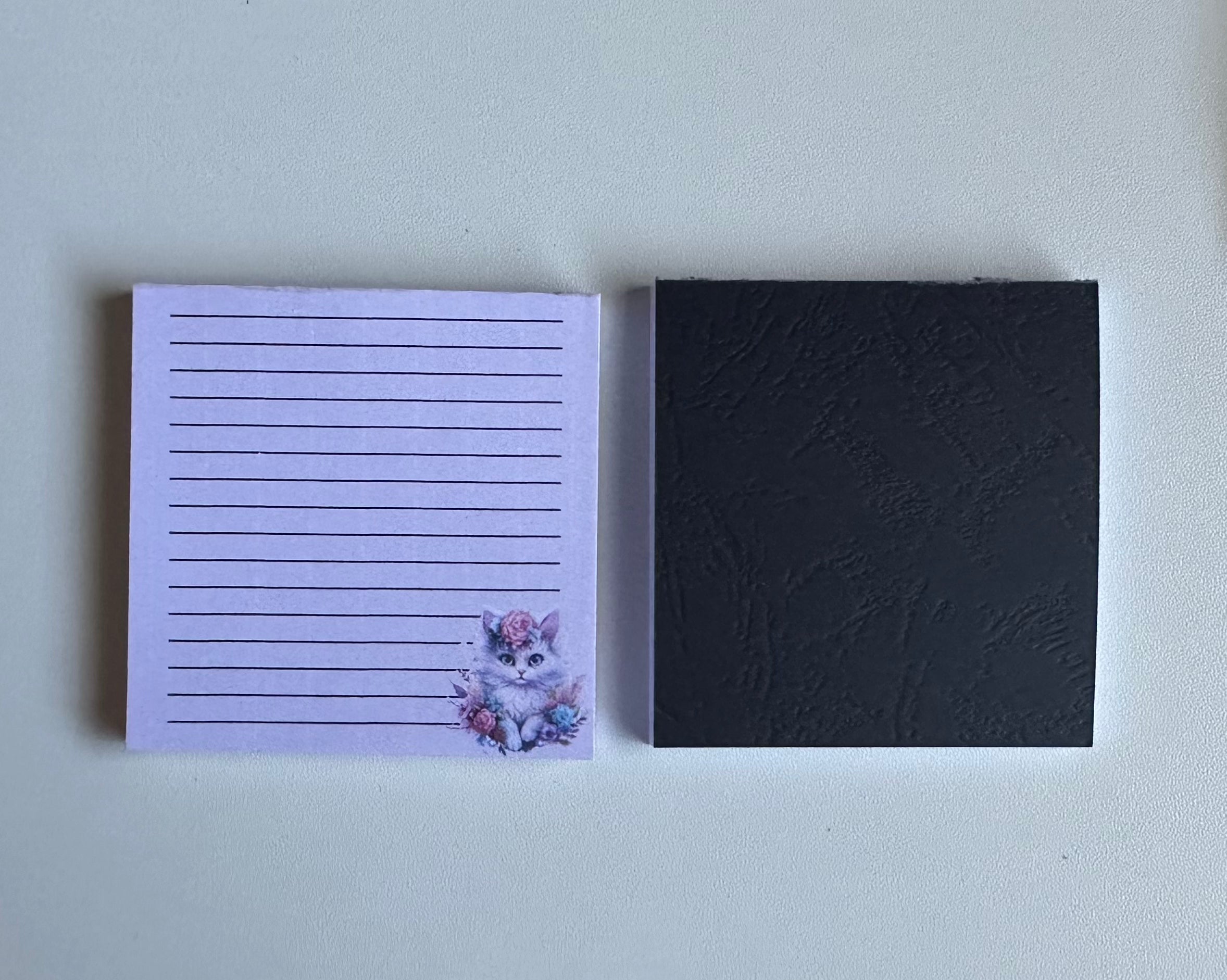 Mystic Floral Cat Memo Pad