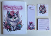 Limited Edition Mystic Flower Cat Stationery Pack