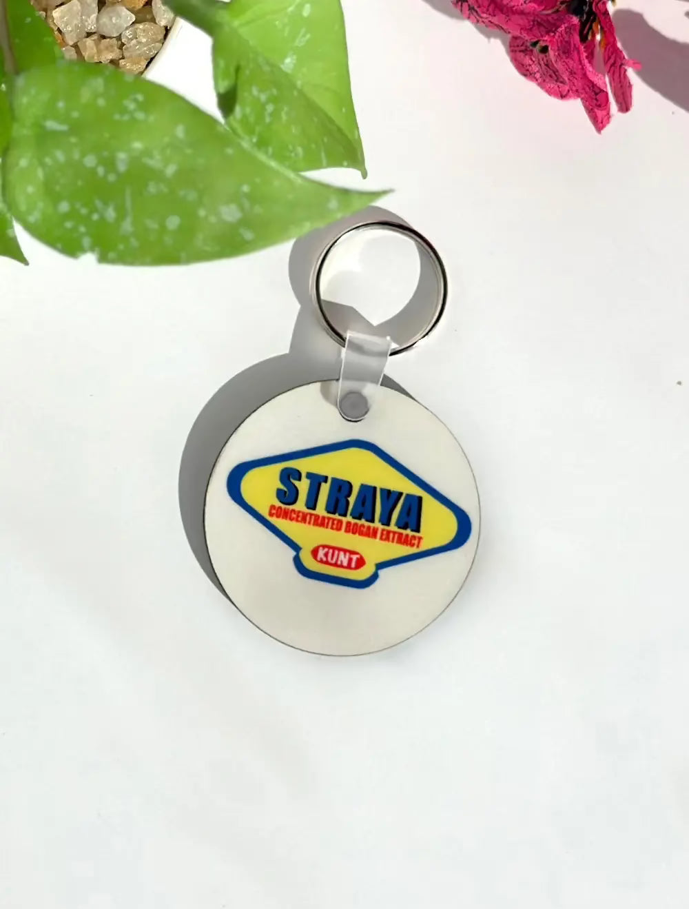 Staya Aussie slang keyring front 