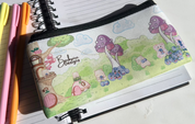 Blue Bearies Back View pencil case