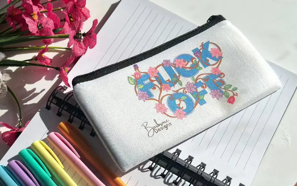 Aussie Slang swear word Pencil case front