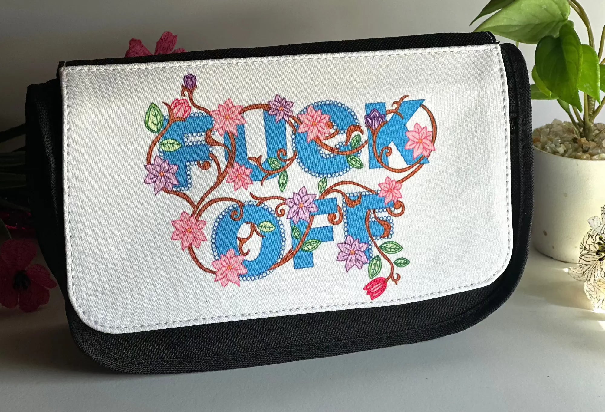 aussie slang pouch front view swear word