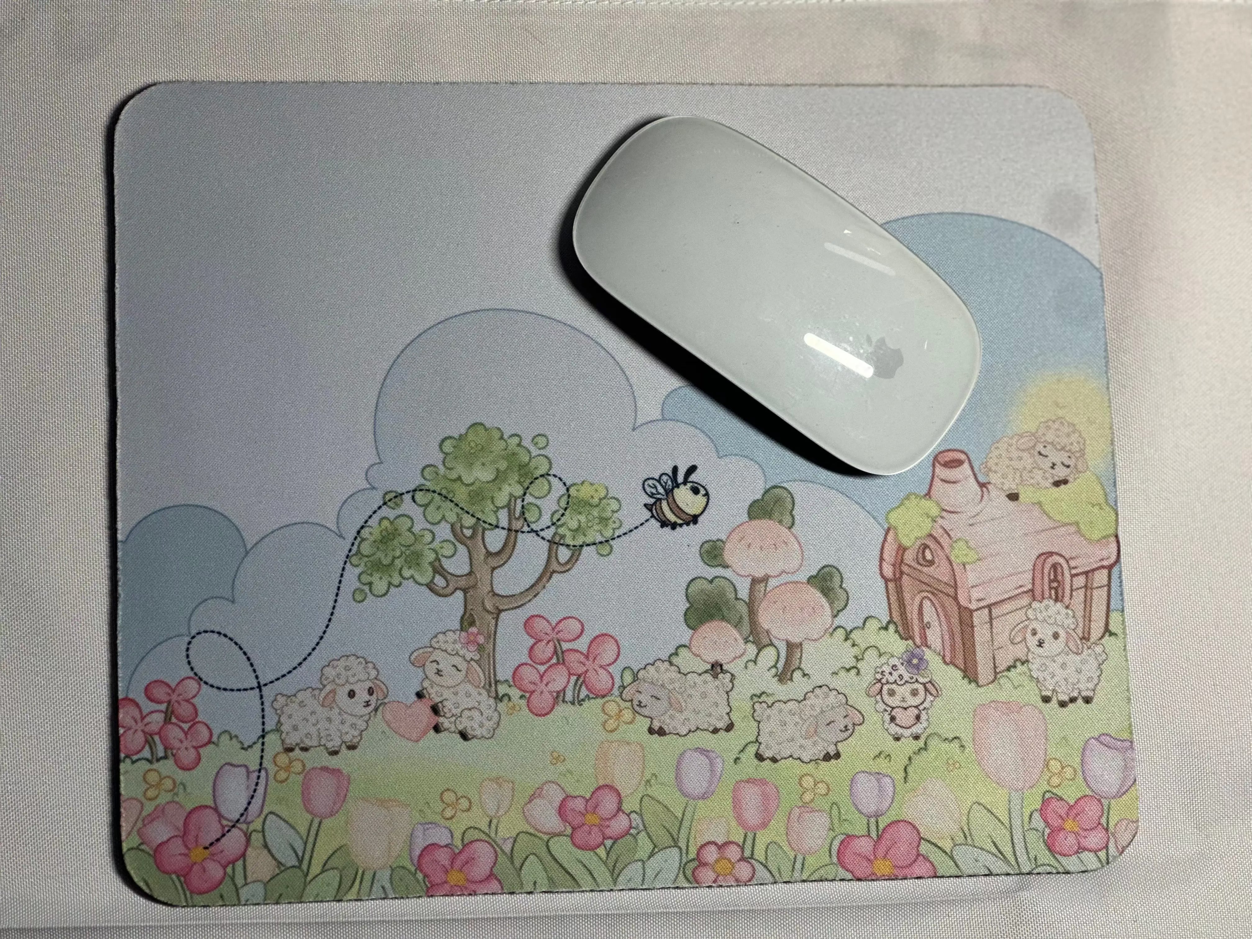 Lisa Lamb mouse pad top view