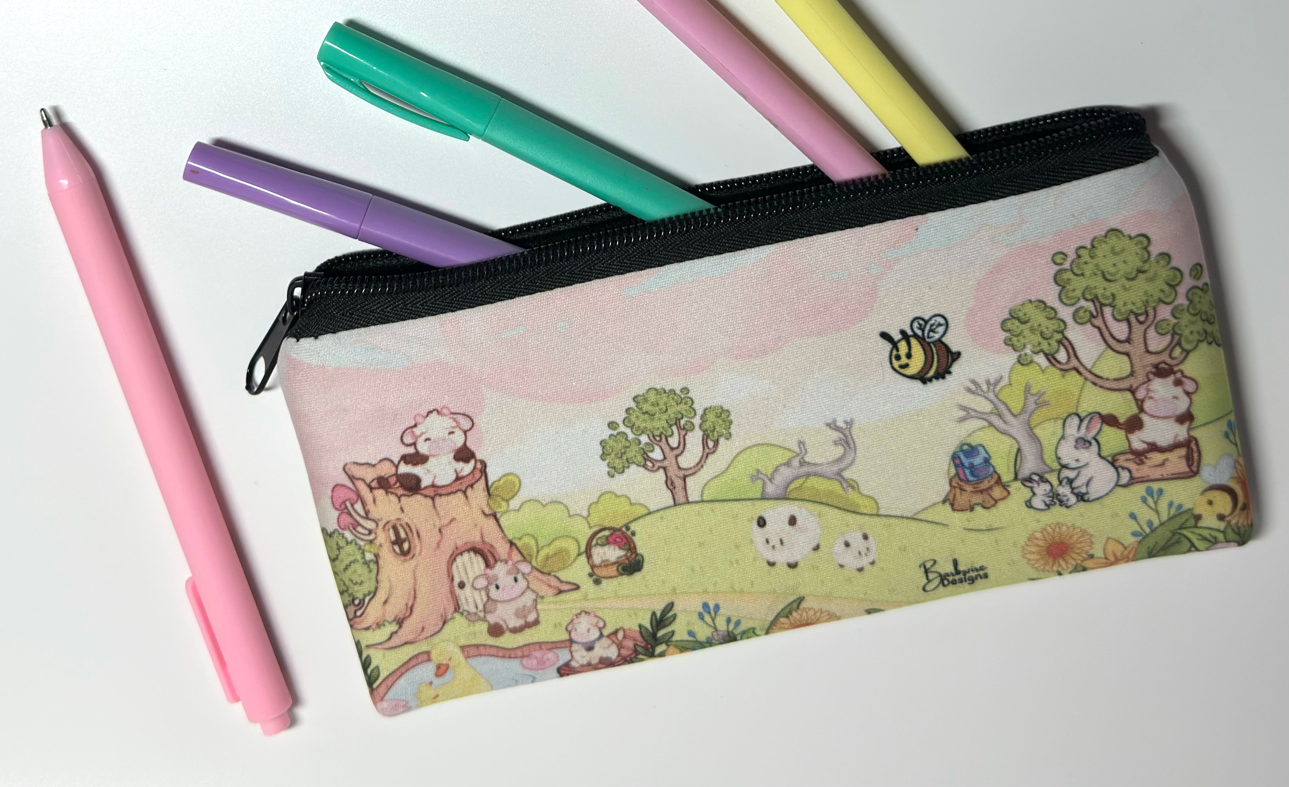 Dasiy Cow Pencil Case Front View