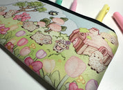 Lisa Lamb Neoprene Pencil case top  side on view