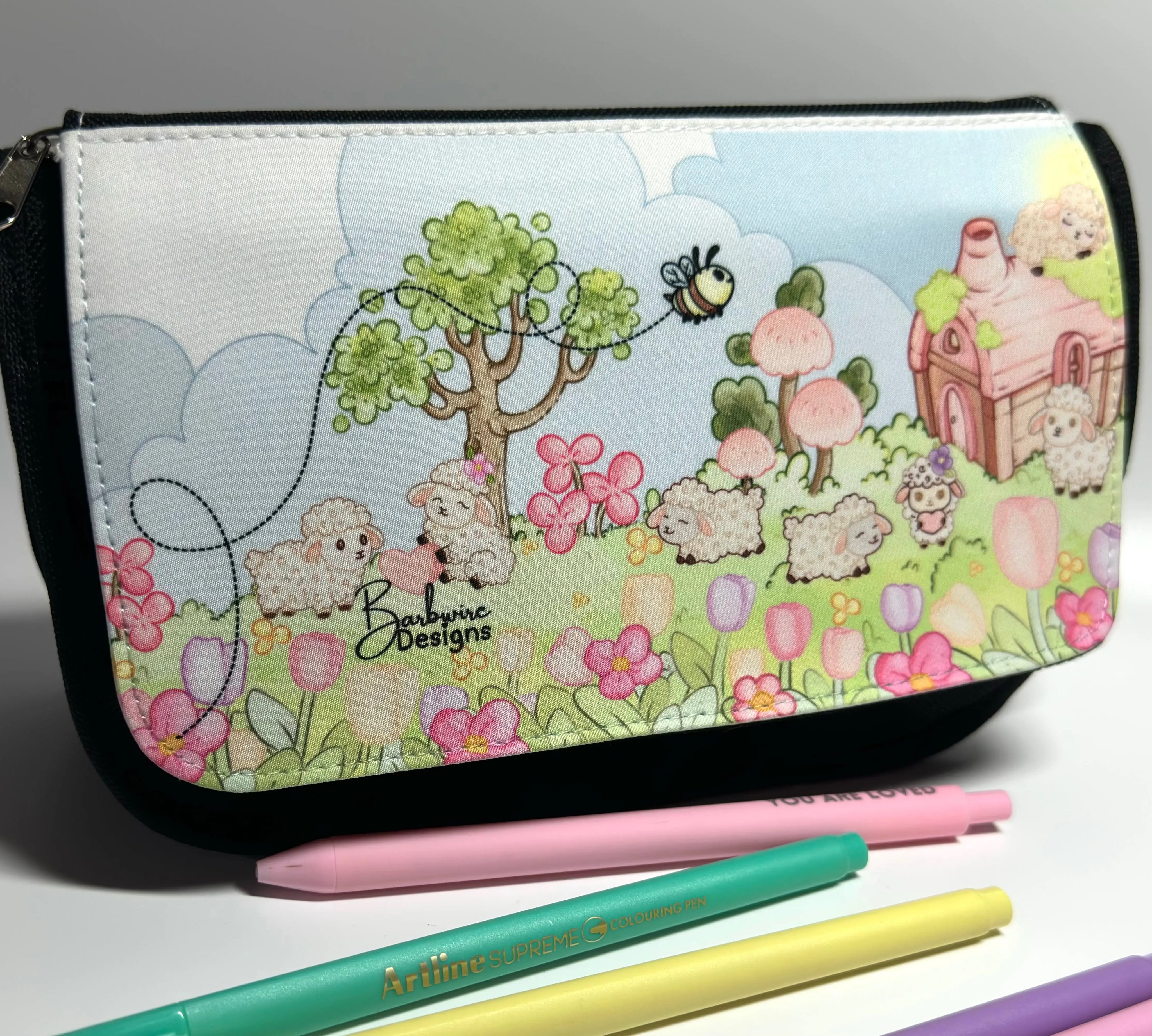 Lisa Lamb Pencil Bag Front top