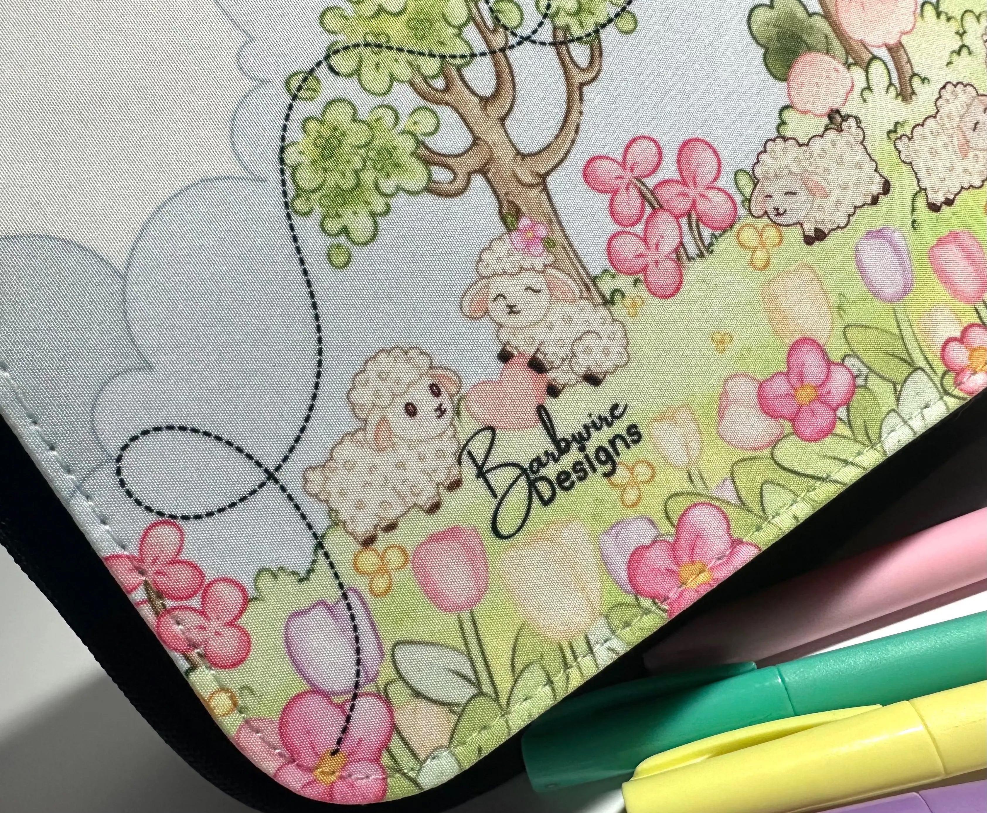 Lisa Lamb Pencil Bag side bottom view