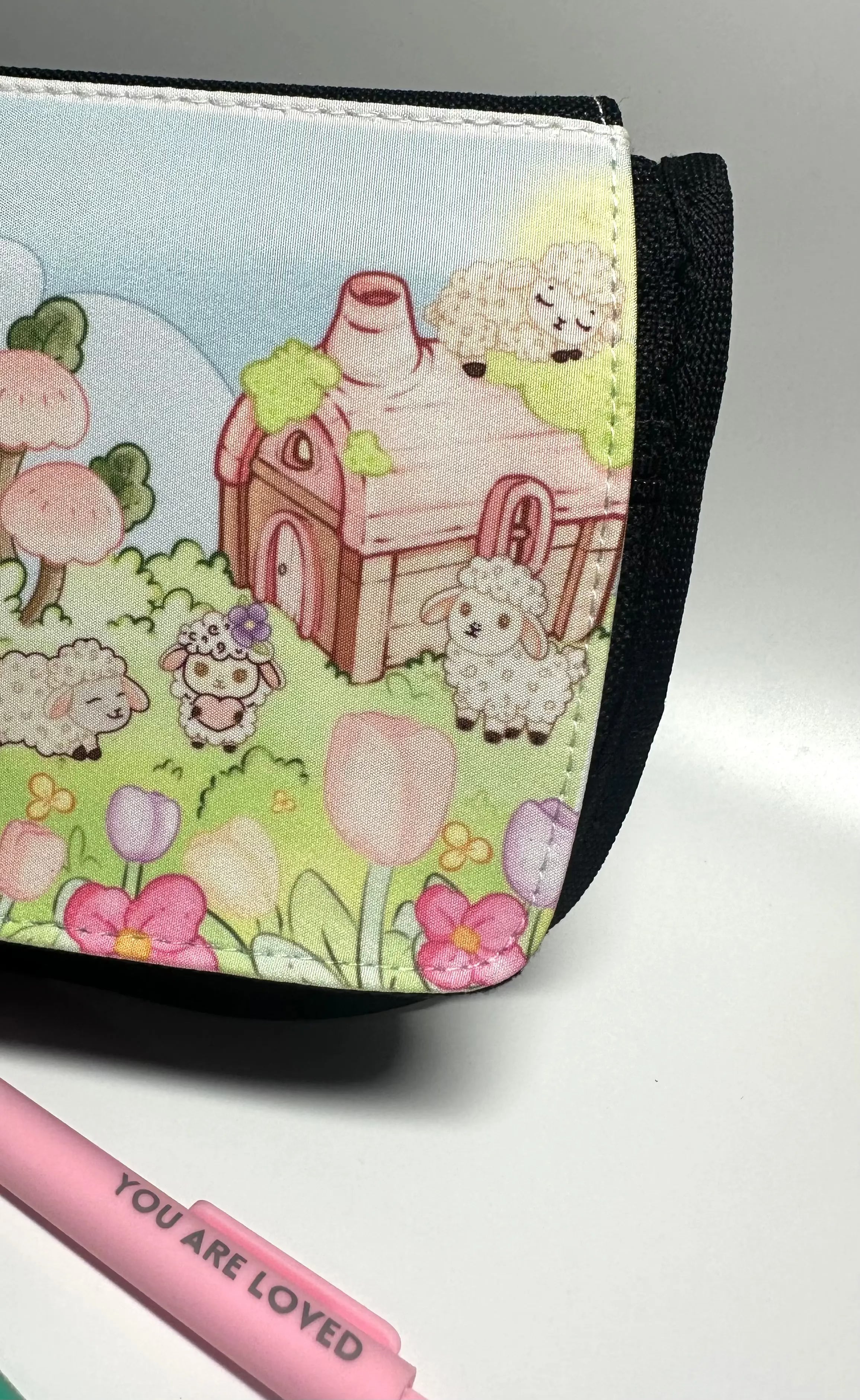 Lisa Lamb pencil bag bottom corner view