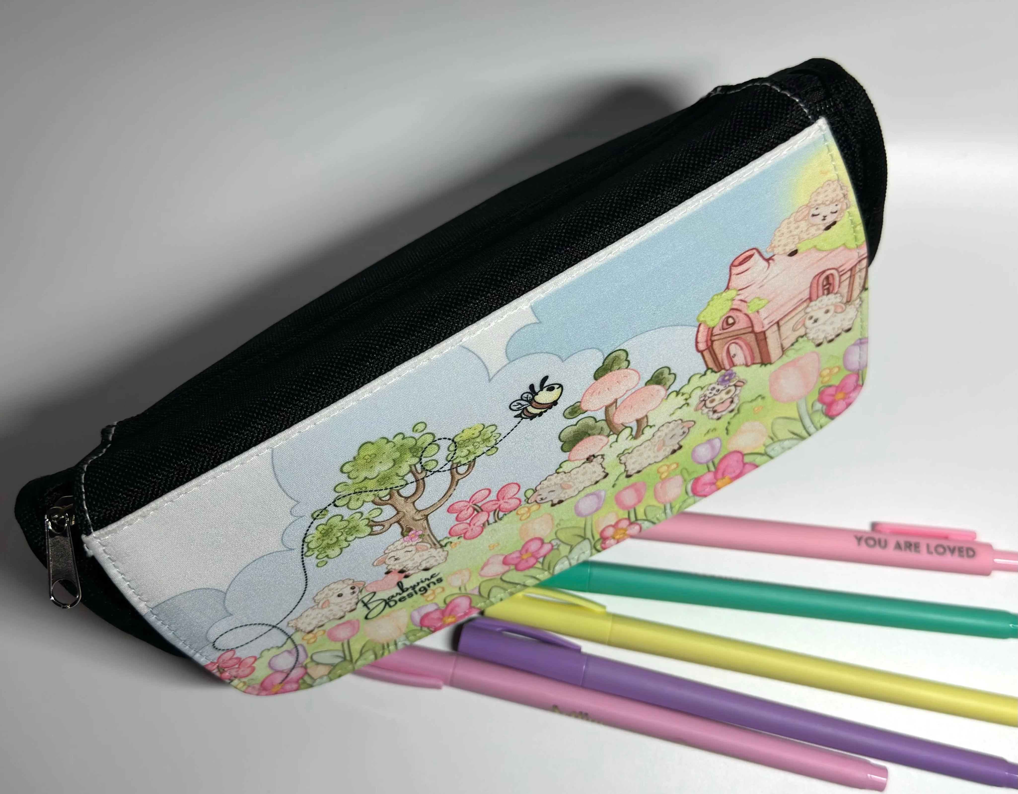 Lisa Lamb Pencil Bag Top View