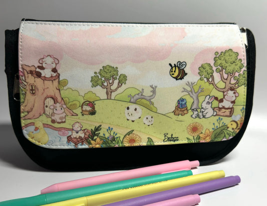 Daisy Cow Pencil Bag storage bag scene
