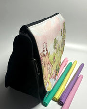 Daisy Cow Pencil Bag storage bag left side view