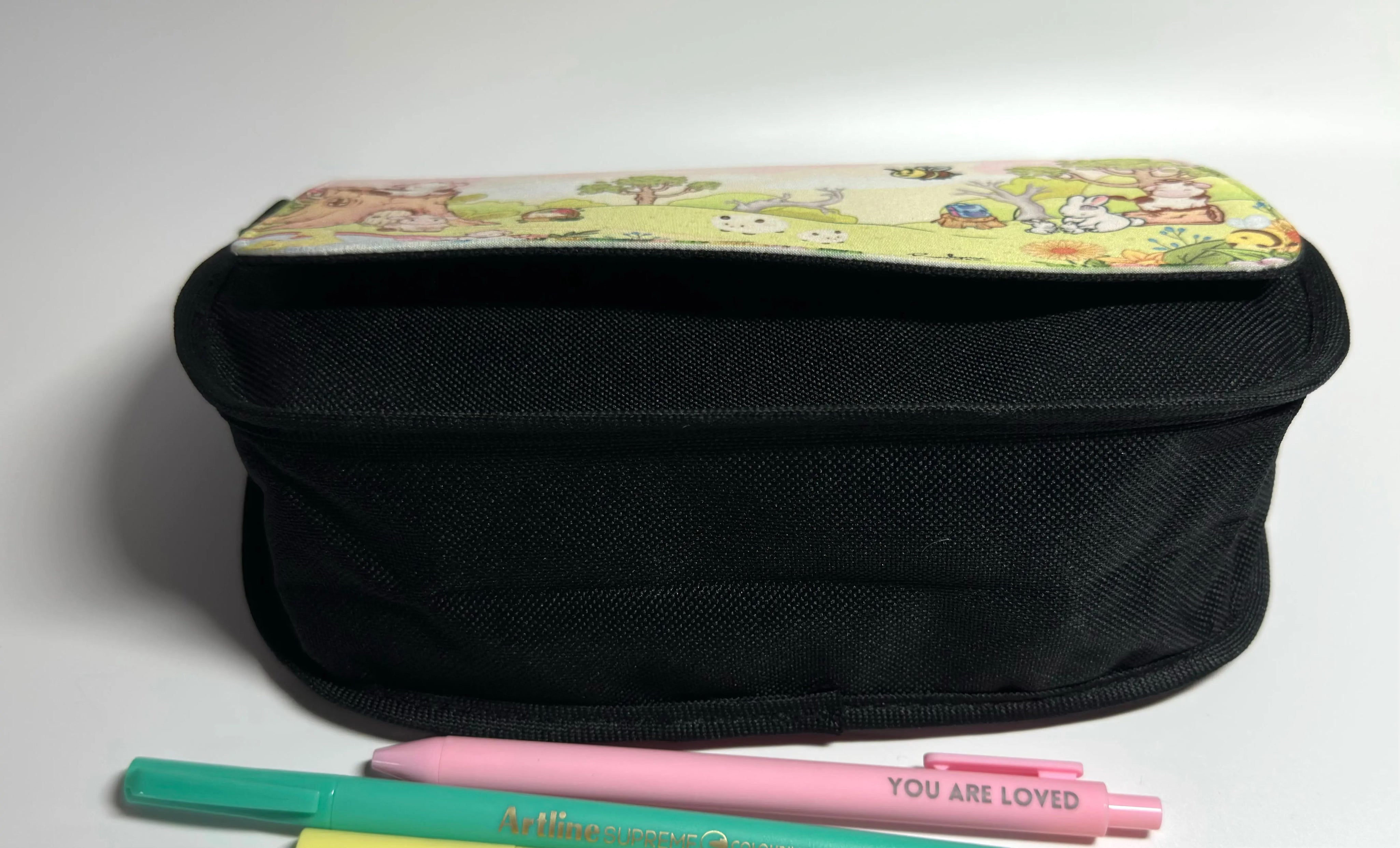Daisy Cow Pencil Bag storage bag scene bottom view