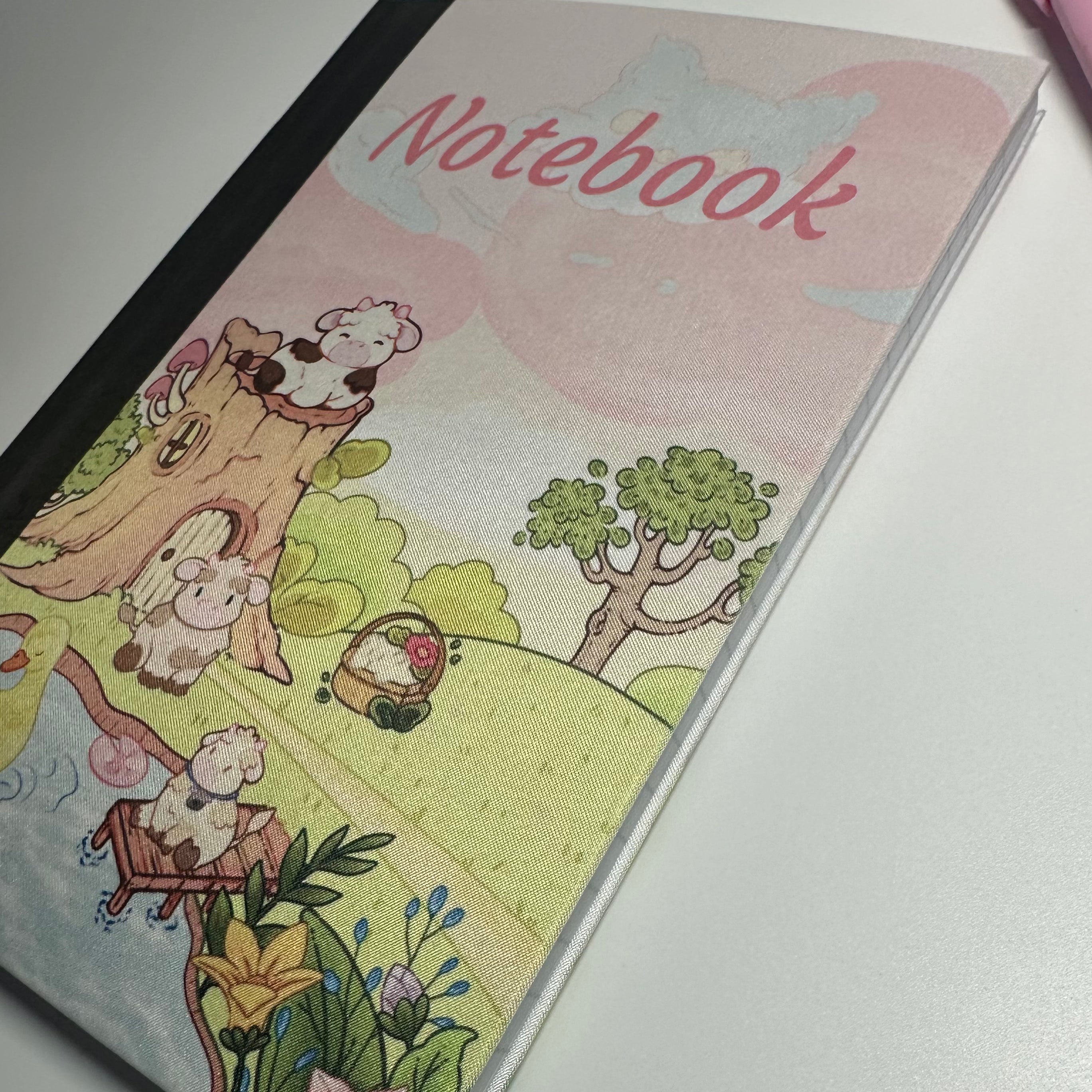 Daisy Cow Notebook front view side