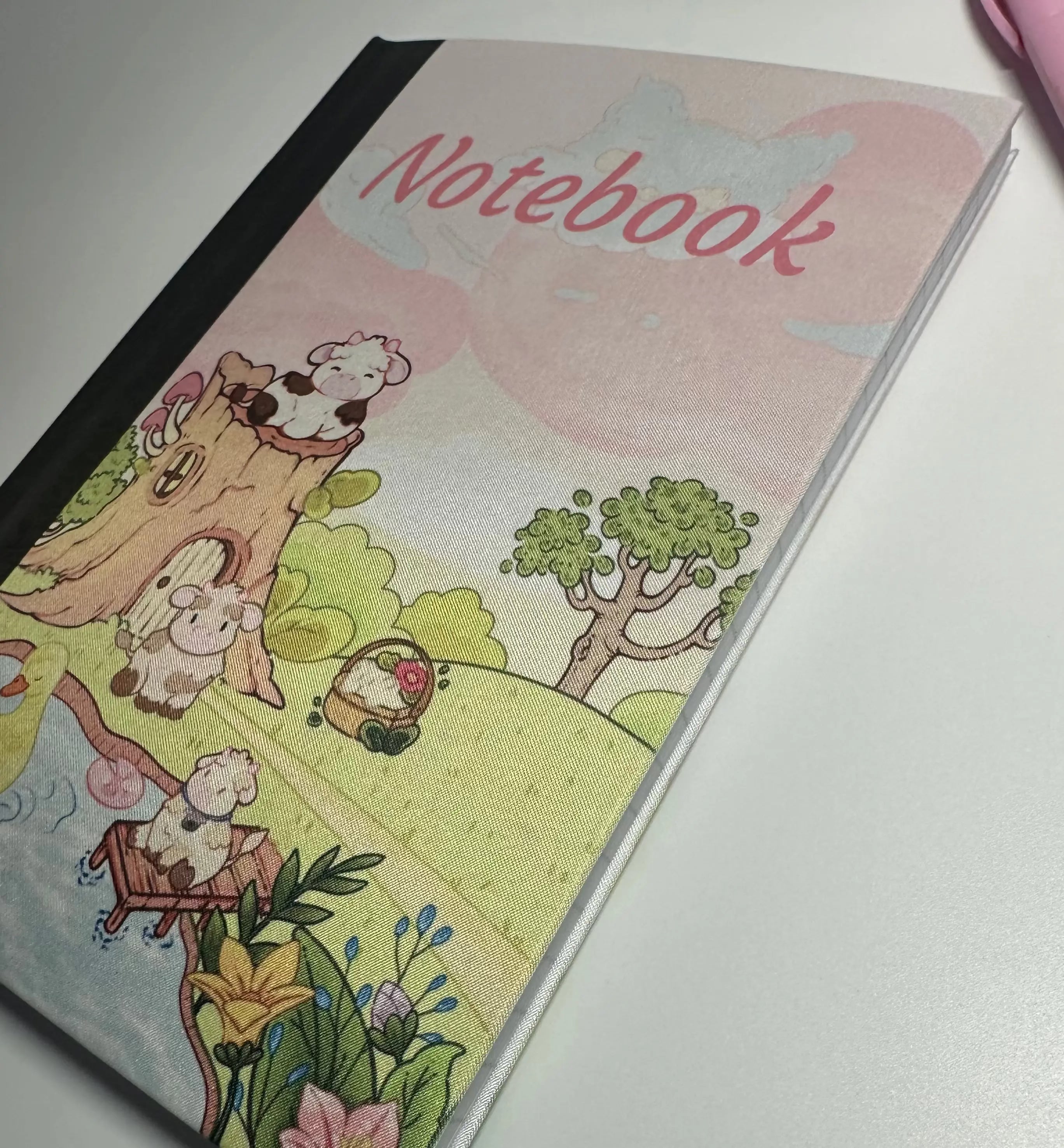 Daisy Cow Notebook front view side