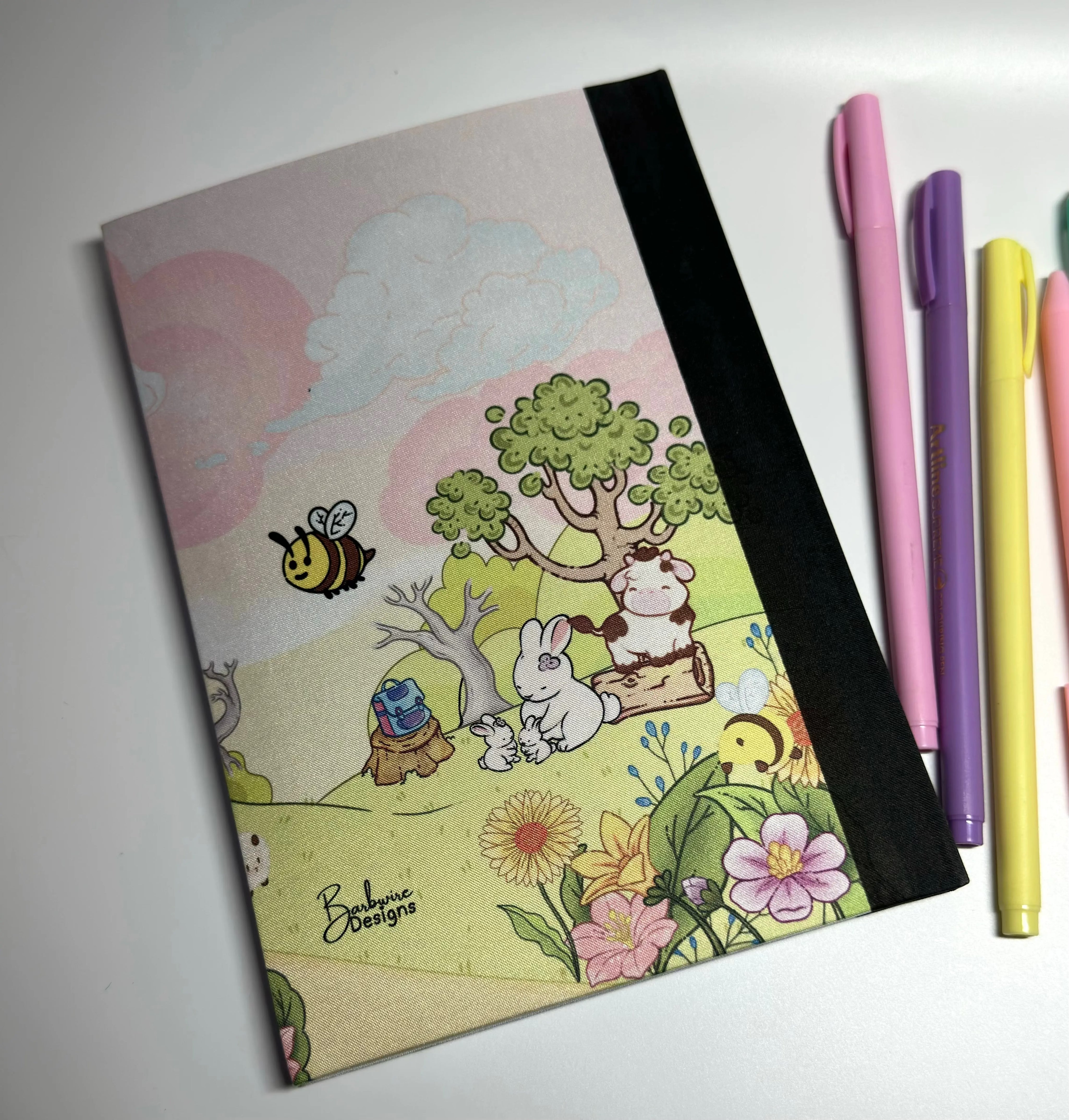 Daisy Cow Adventures Notebook/journal for daily notes Barb Wire Designs