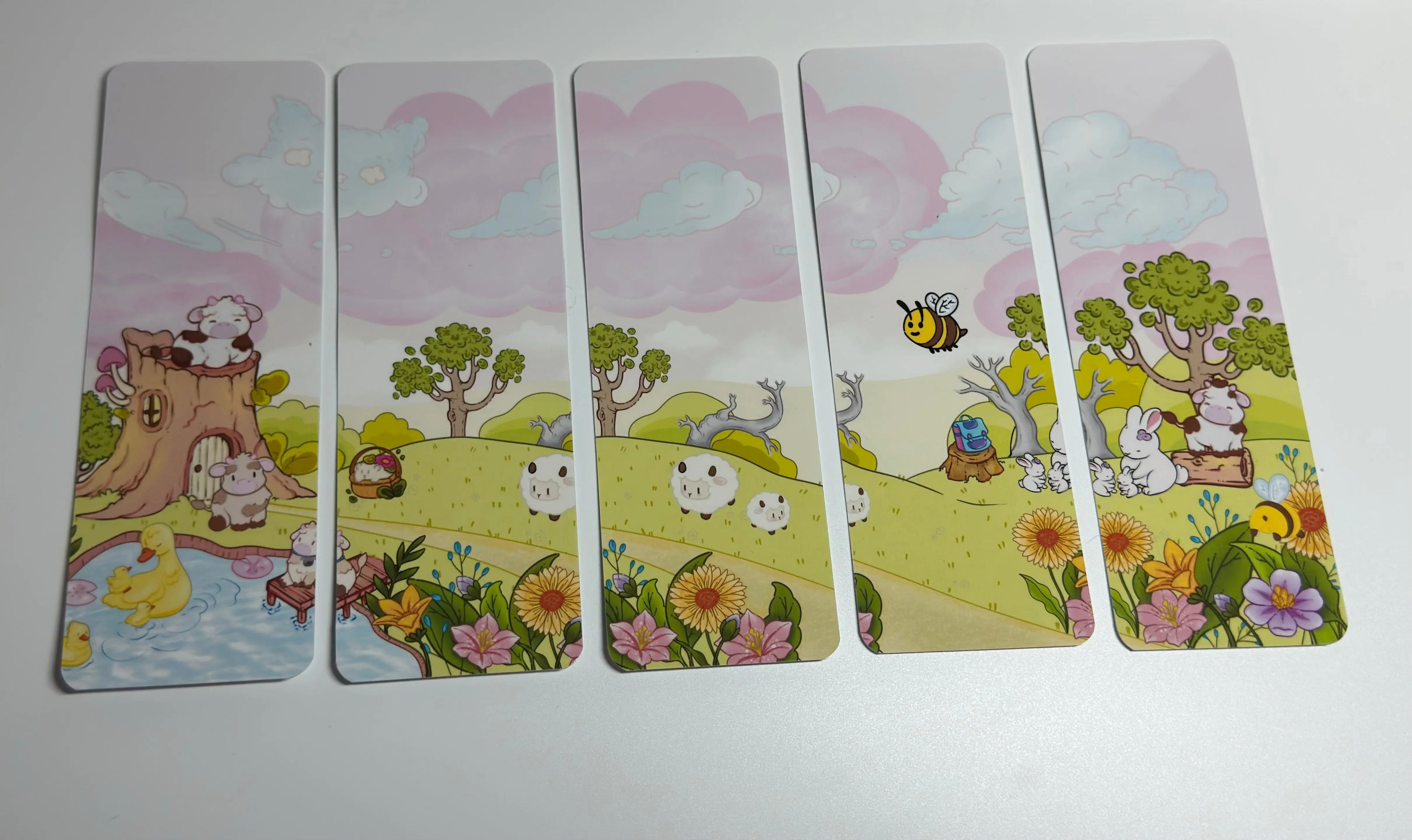 Daisy cow traditional Bookmark full set top view