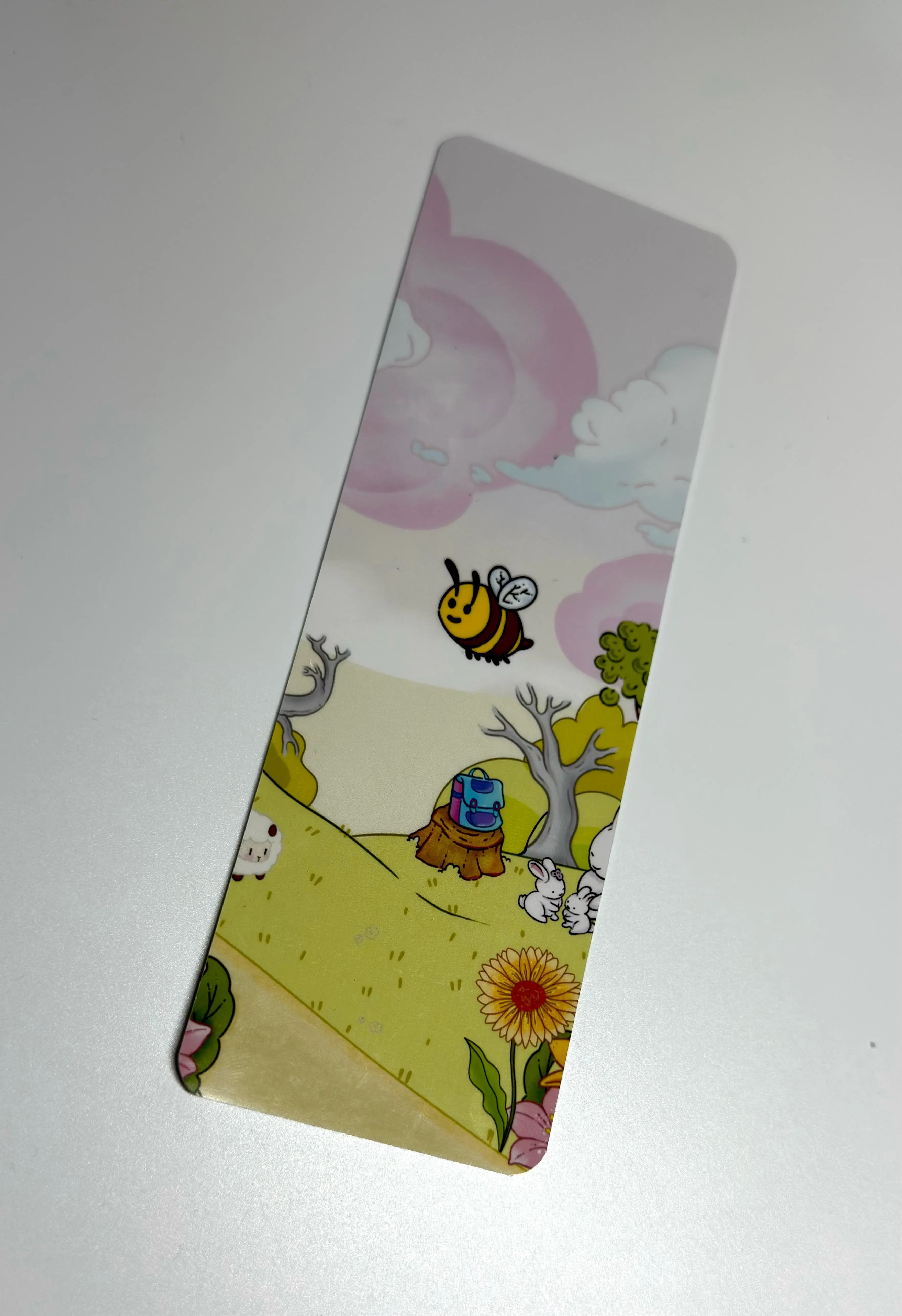Daisy cow traditional bookmark two