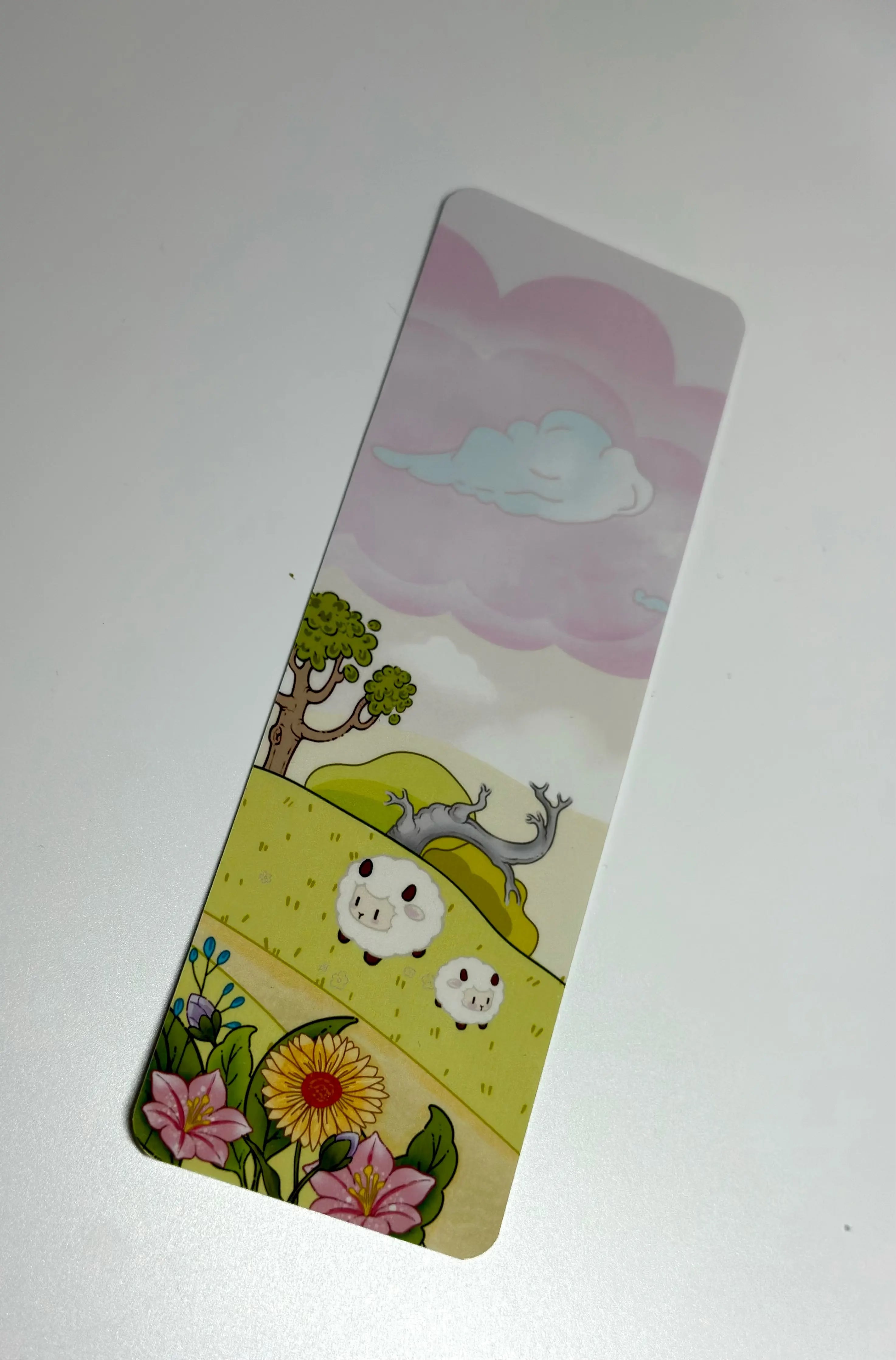 Daisy cow traditional bookmark three