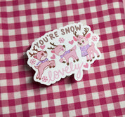 your snow lovely sticker full view