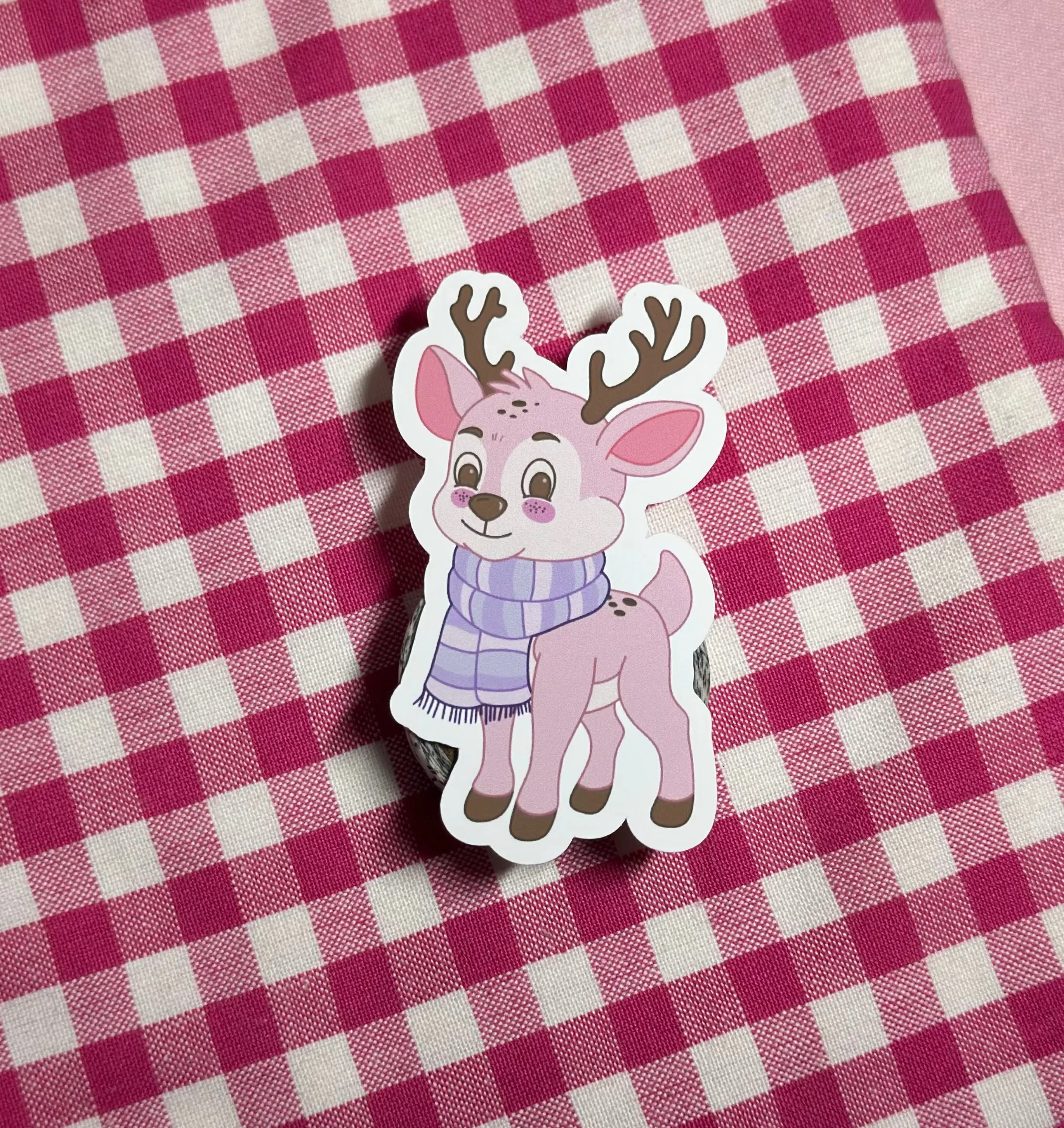 Nutmeg Reindeer Vinyl Sticker