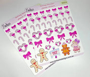 Nutmeg reindeer side view sticker planner