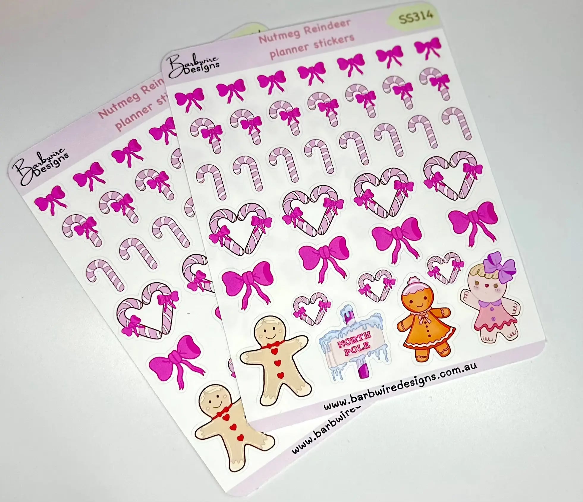 Nutmeg reindeer side view sticker planner