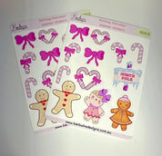 Nutmeg reindeer planner stickers set for planning