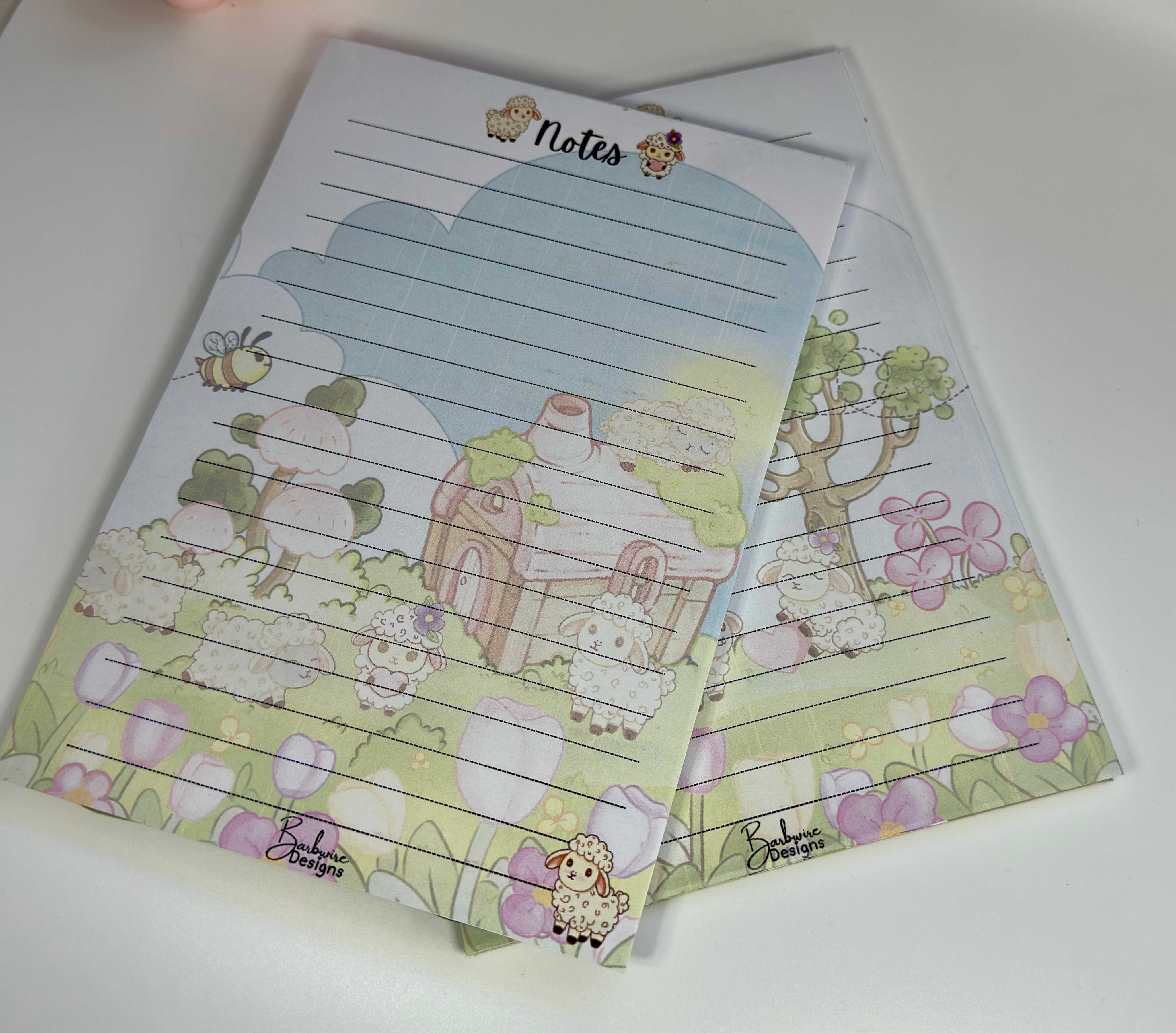 Lisa Lamb A5 Notepad 2 scenes