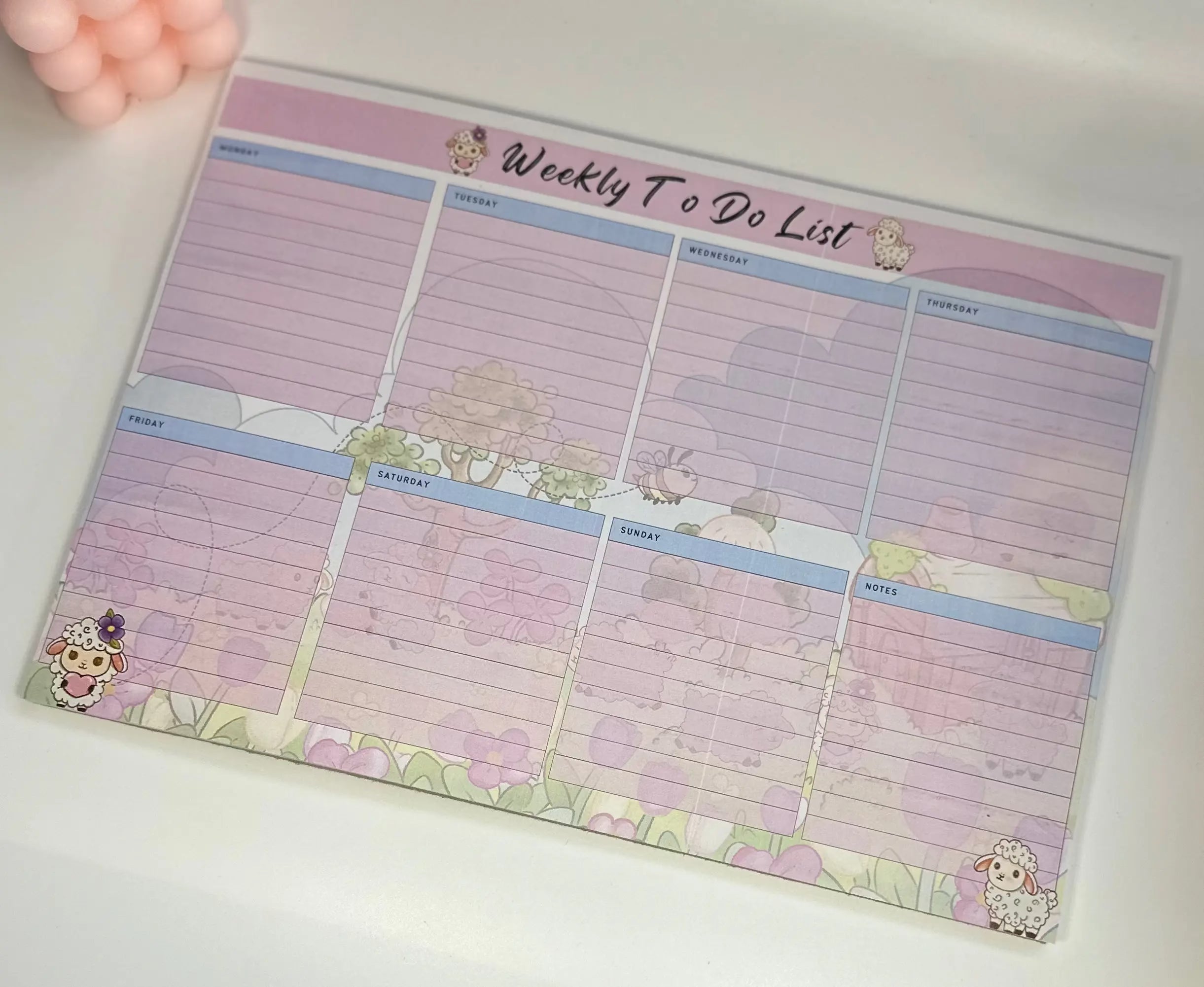 lisa lamb weekly planner front view