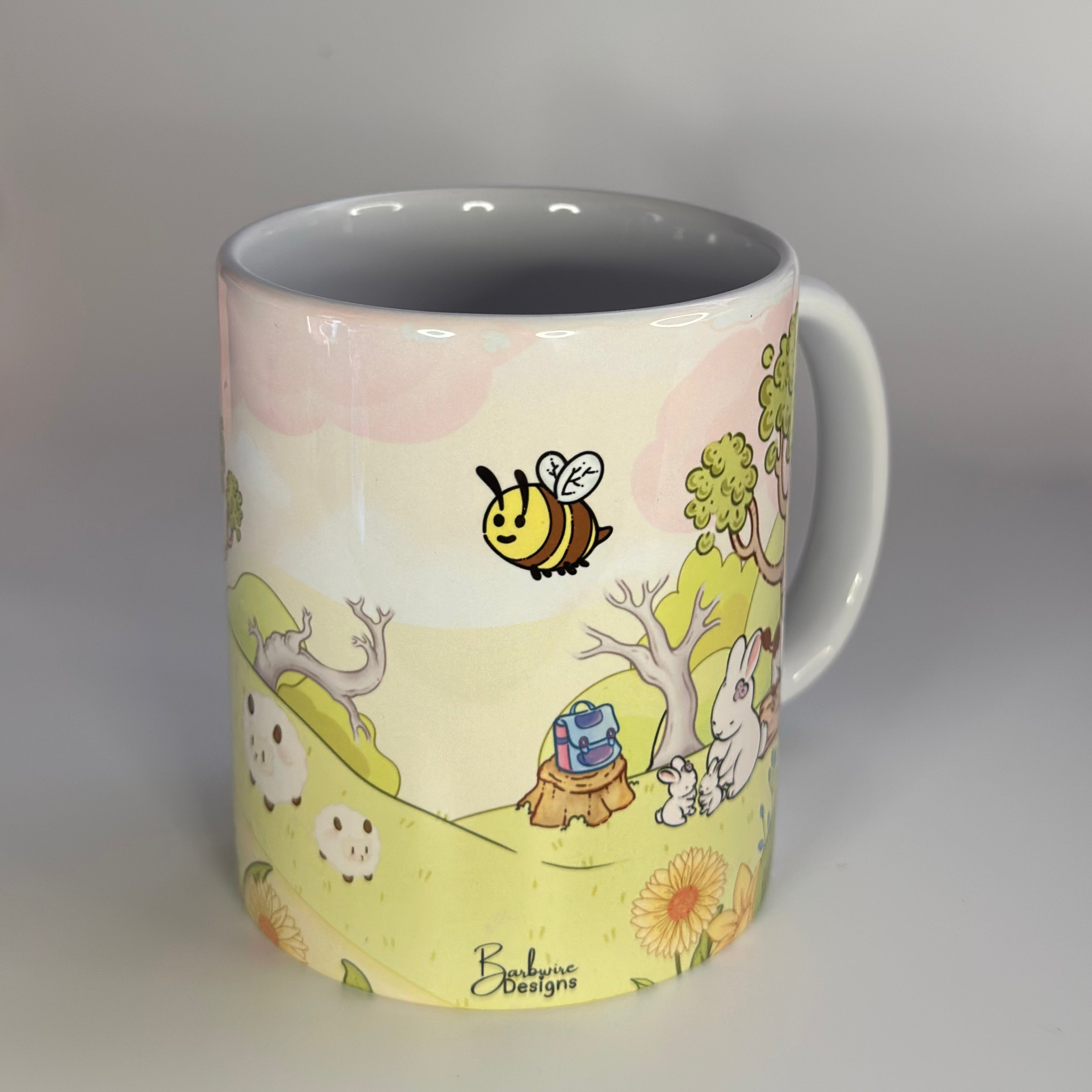 DAISY COW MUG FRONT VIEW OF MUG