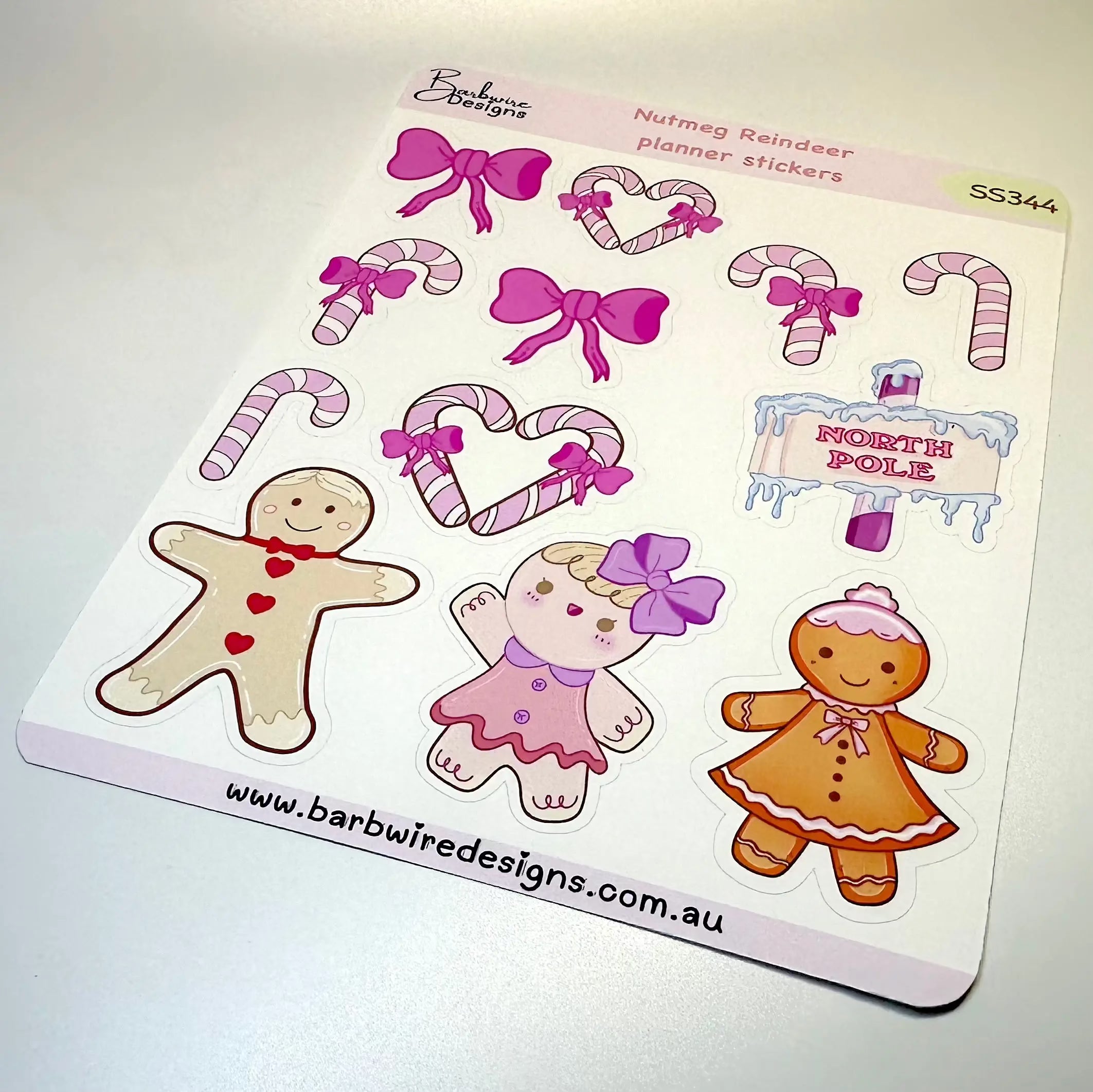 nutmeg reindeer full sheet bottom corner