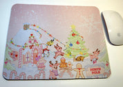 Nutmeg Reindeer Rectangle mouse mat front view