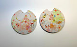 Nutmeg Reindeer Cup Car Coaster Set