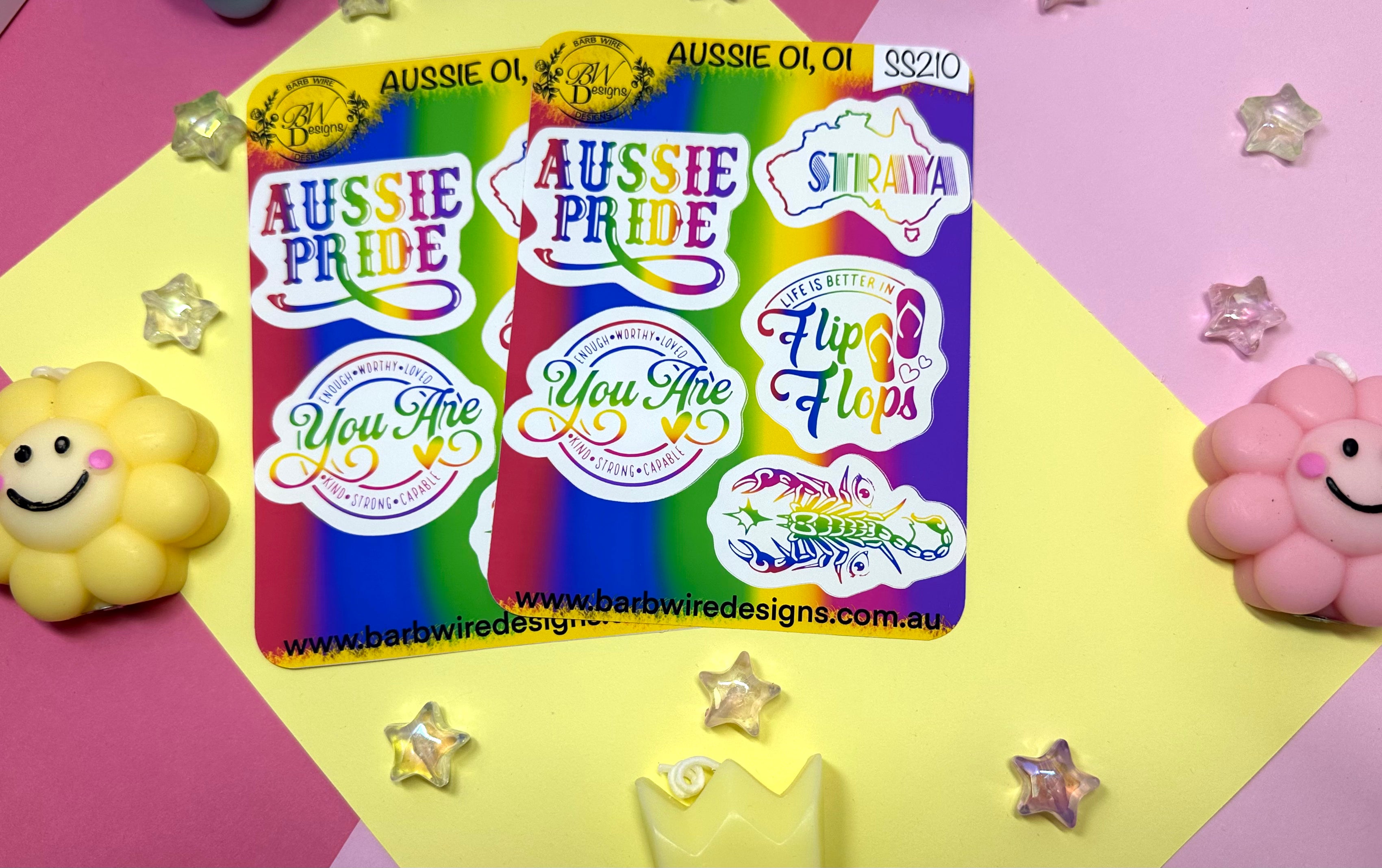 Aussie, oi, oi Sticker Sheet