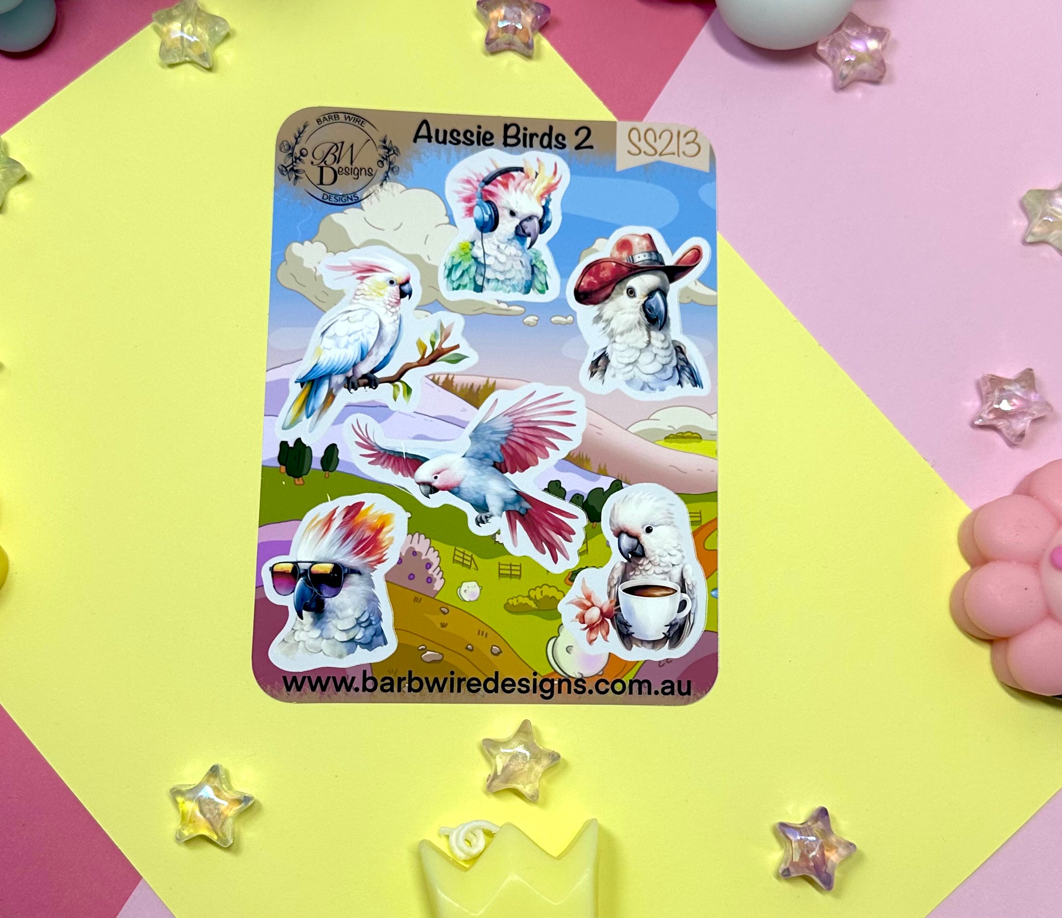 Aussie Birds 2 Sticker Sheet