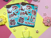 Western Set Sticker Sheet Barb Wire Designs