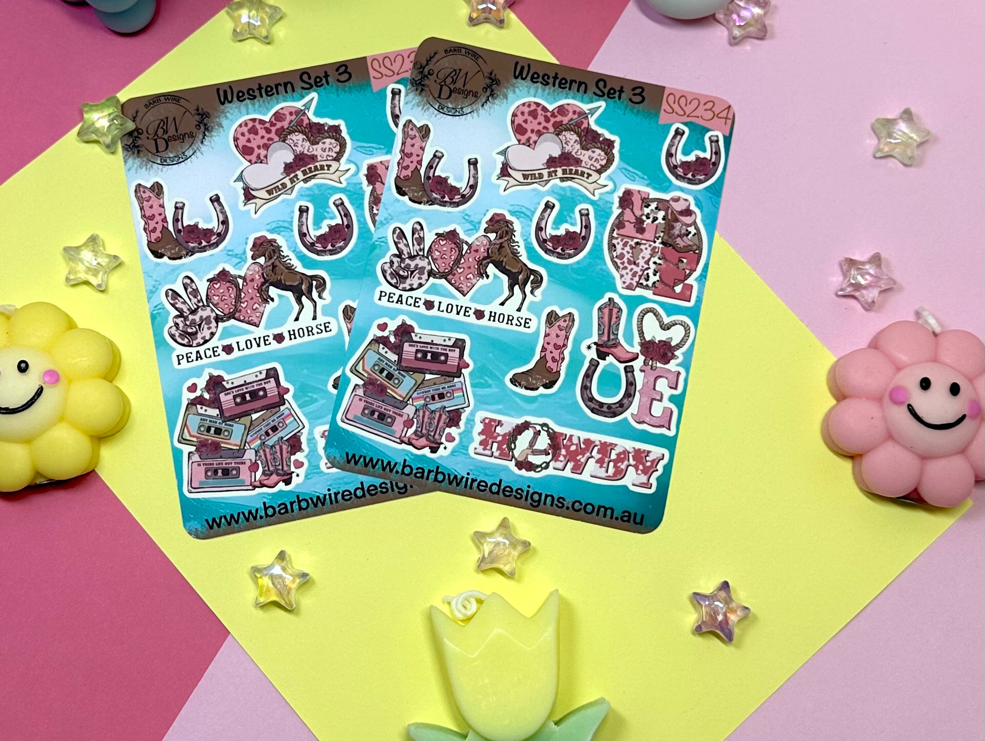 Western Set Sticker Sheet